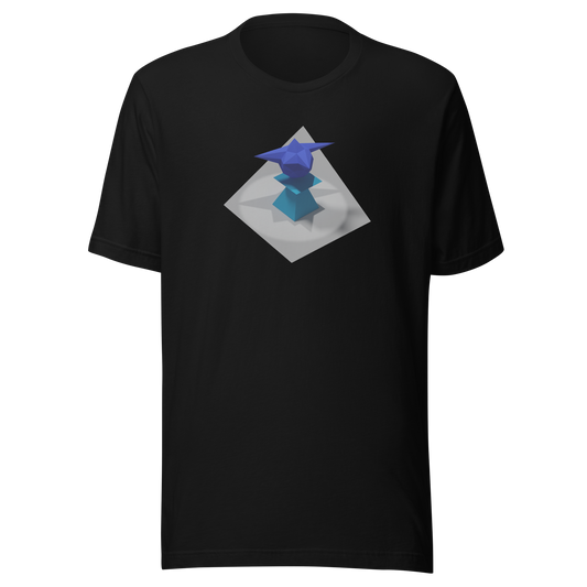 Ordin's Jagged Star on Plinth with Shadows T-Shirt