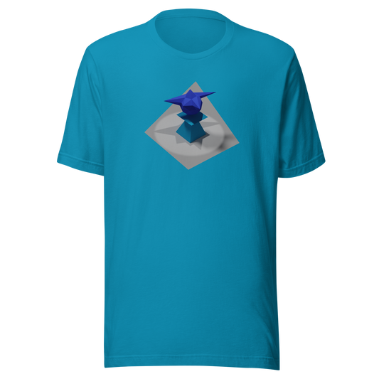 Ordin's Jagged Star on Plinth with Shadows T-Shirt