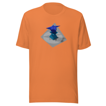 Ordin's Jagged Star on Plinth with Shadows T-Shirt