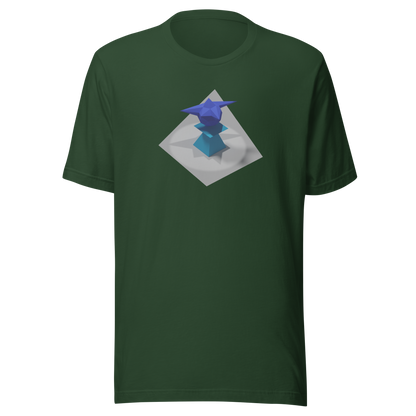 Ordin's Jagged Star on Plinth with Shadows T-Shirt
