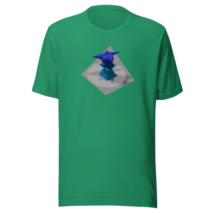 Ordin's Jagged Star on Plinth with Shadows T-Shirt