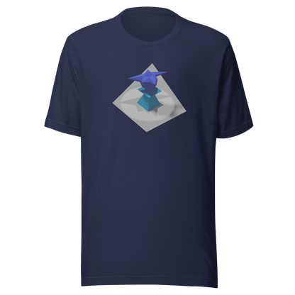 Ordin's Jagged Star on Plinth with Shadows T-Shirt