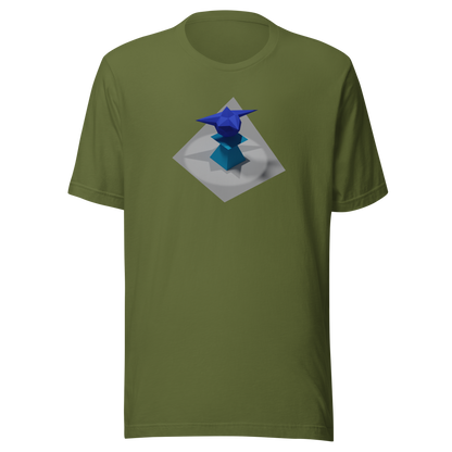 Ordin's Jagged Star on Plinth with Shadows T-Shirt