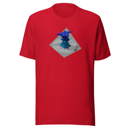 Ordin's Jagged Star on Plinth with Shadows T-Shirt